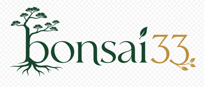 Logo bonsai33 berwarna hijau